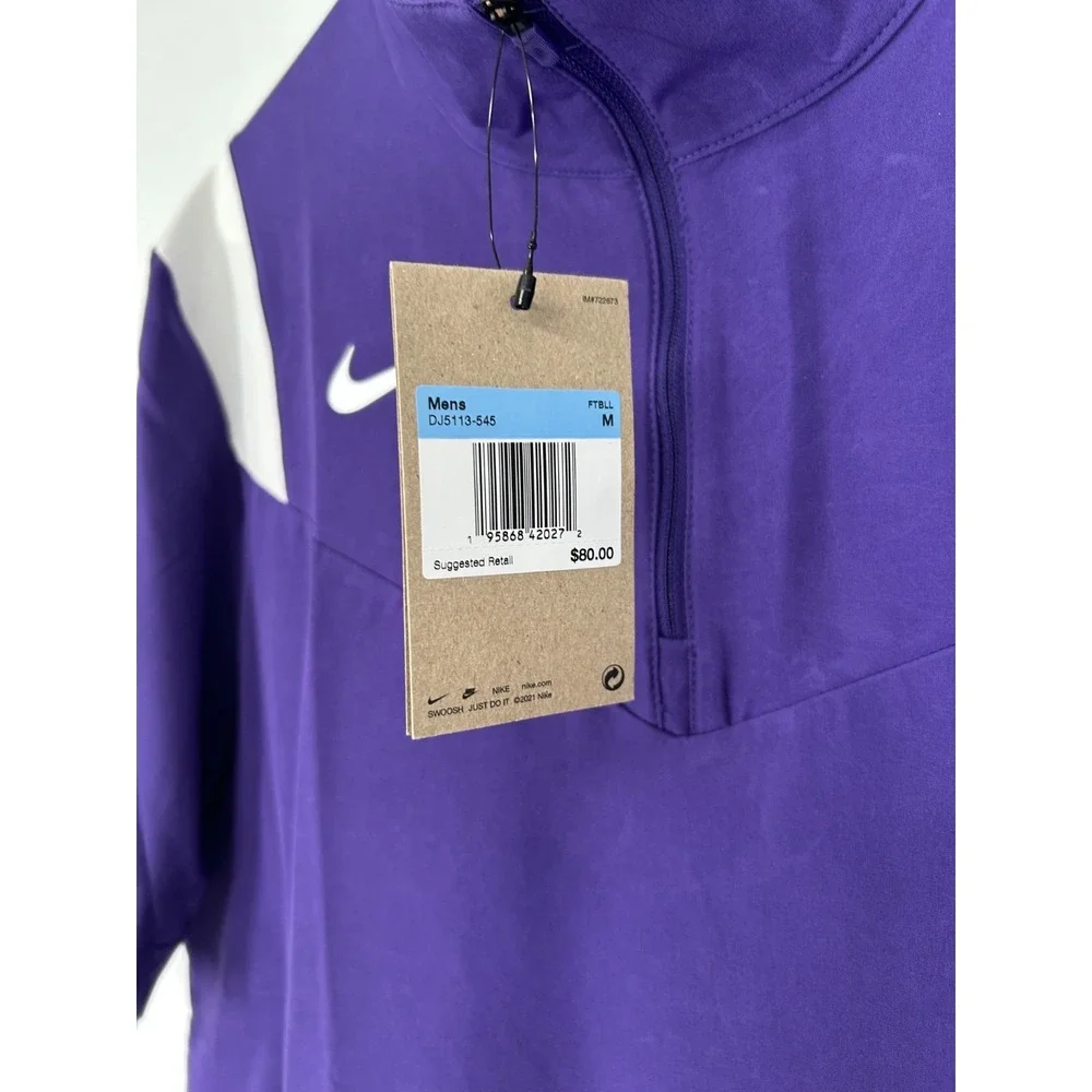 Nike‎ Football Coach Sideline Performance Jacket Short Sleeve 1/4 Zip DJ5113-545